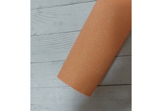 Глиттерный фоамиран 2 мм  20*30 см перламутровый светло-персиковый, цена за лист